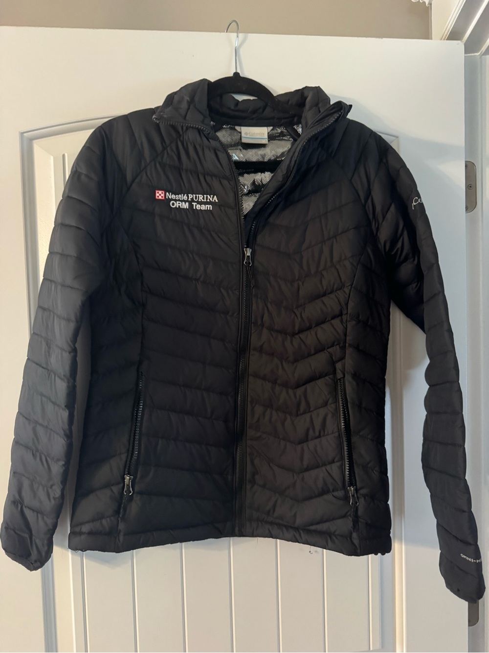 Columbia Women's Black Quilted Jacket - company logo